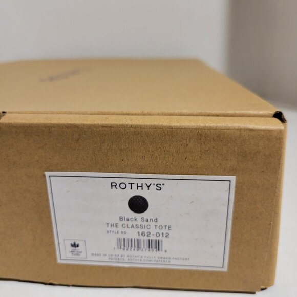 Rothy's The Classic Tote in Black Sand - Picture 7 of 7